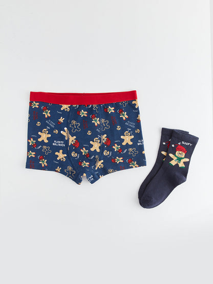 New Year's Themed Boys' Boxers and Socks