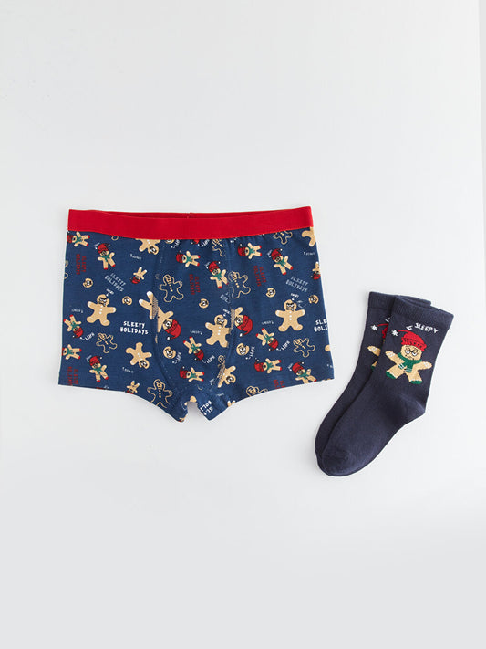 New Year's Themed Boys' Boxers and Socks