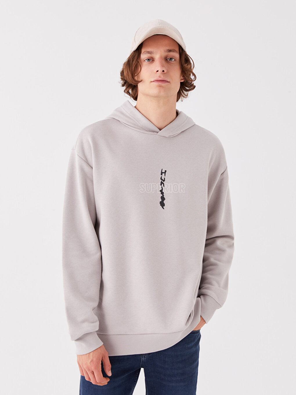 Long Sleeve Printed Men's Hoodie