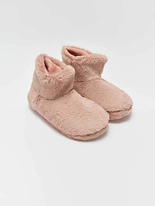 Flat Plush Women's Home Boots