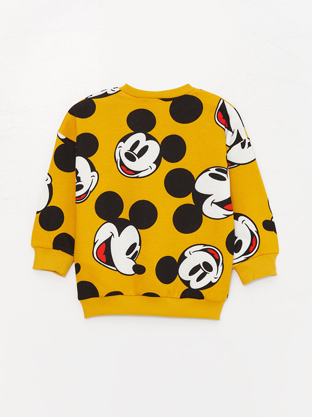 Crew Neck Mickey Mouse Printed Baby Boy Pants and Sweatshirt Set 2-Piece