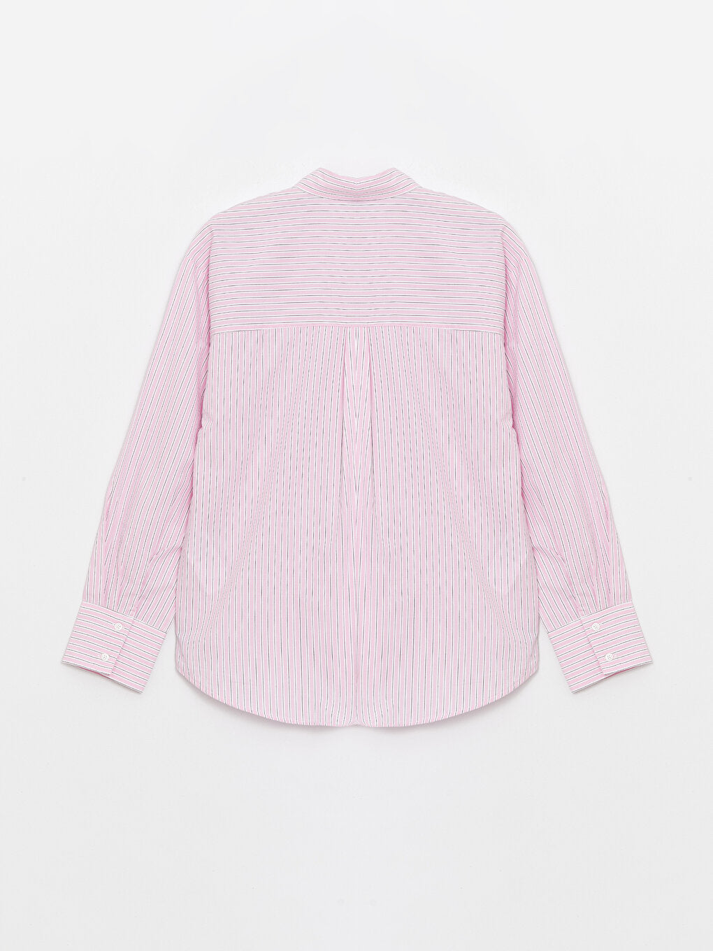 Striped Long Sleeve Poplin Women's Shirt