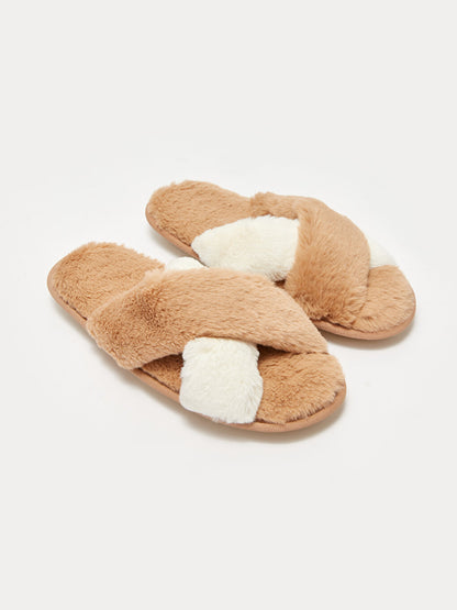 Cross-Strapped Women's House Slippers