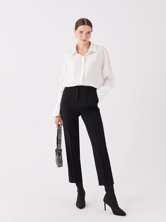 Women's Slim Fit Straight Trousers