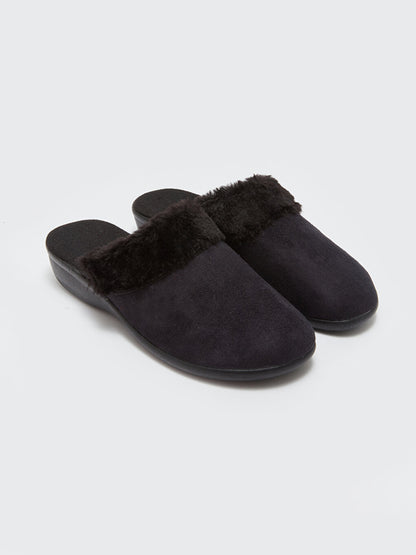 Front Closed Suede Women's Home Slippers