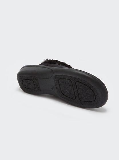 Front Closed Suede Women's Home Slippers