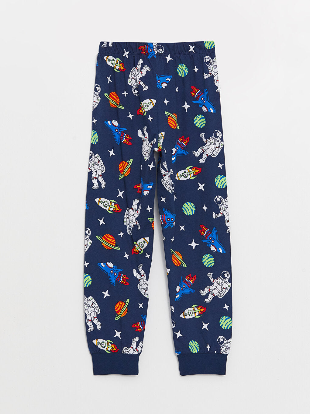 Crew Neck Printed Short Sleeve Boys' Pajama Set