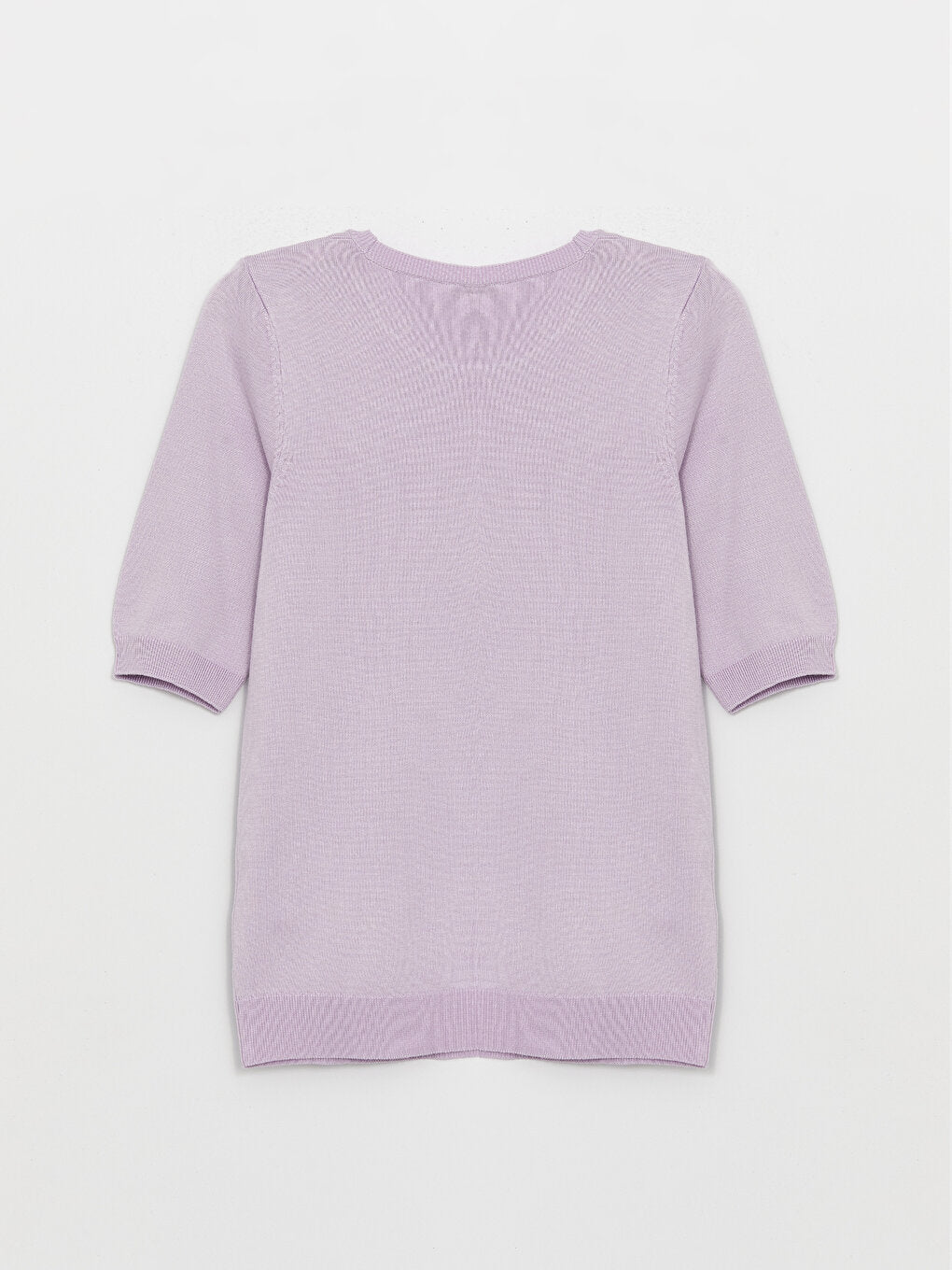 Women's Crew Neck Plain Knitwear Sweater