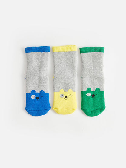 Patterned Baby Boy Socks 3-pack