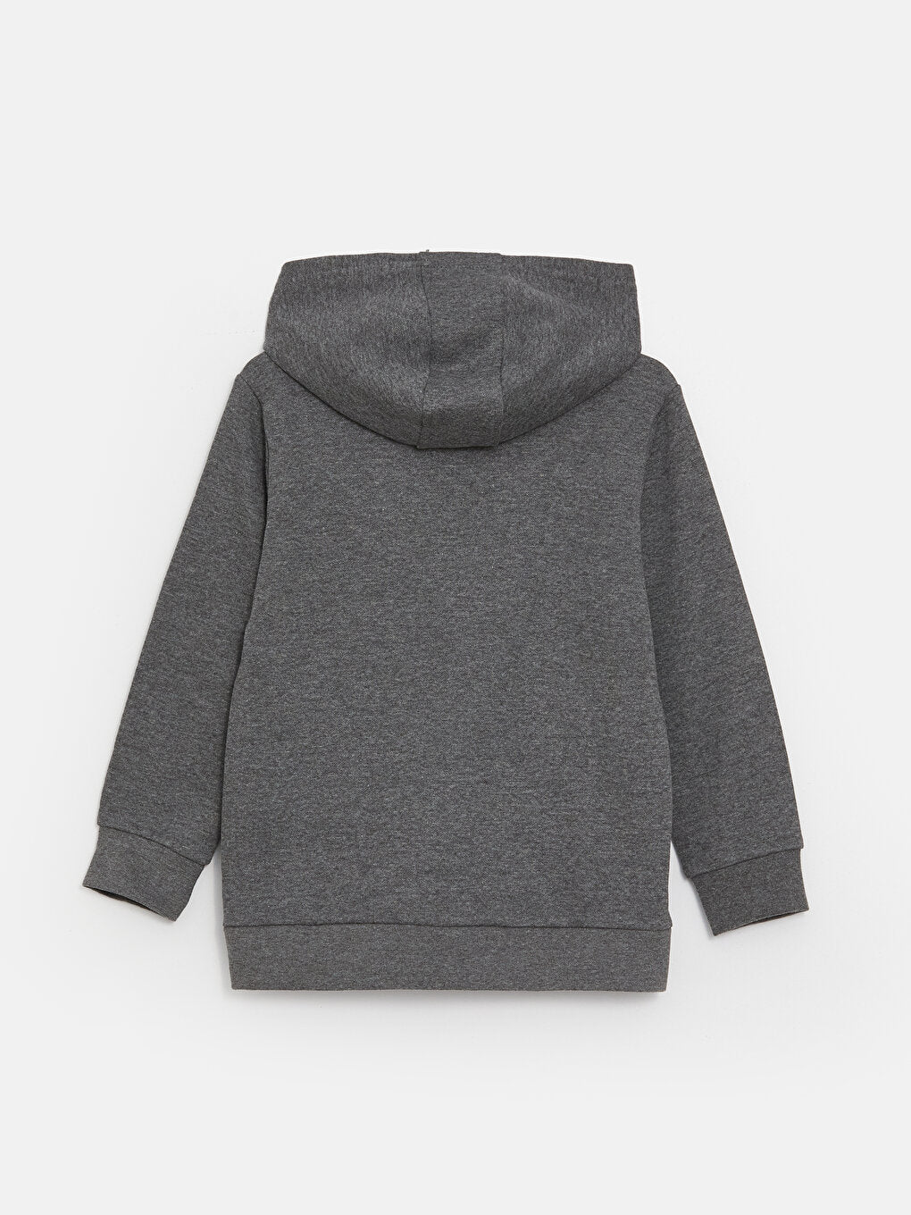 Hooded Basic Long Sleeve Boy's Zipper Sweatshirt