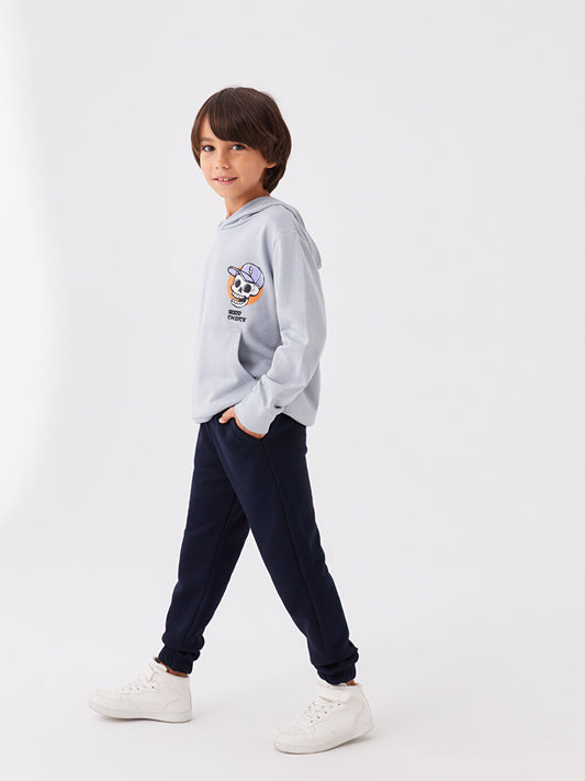 Basic Boy's Jogger Sweatpants with Elastic Waist