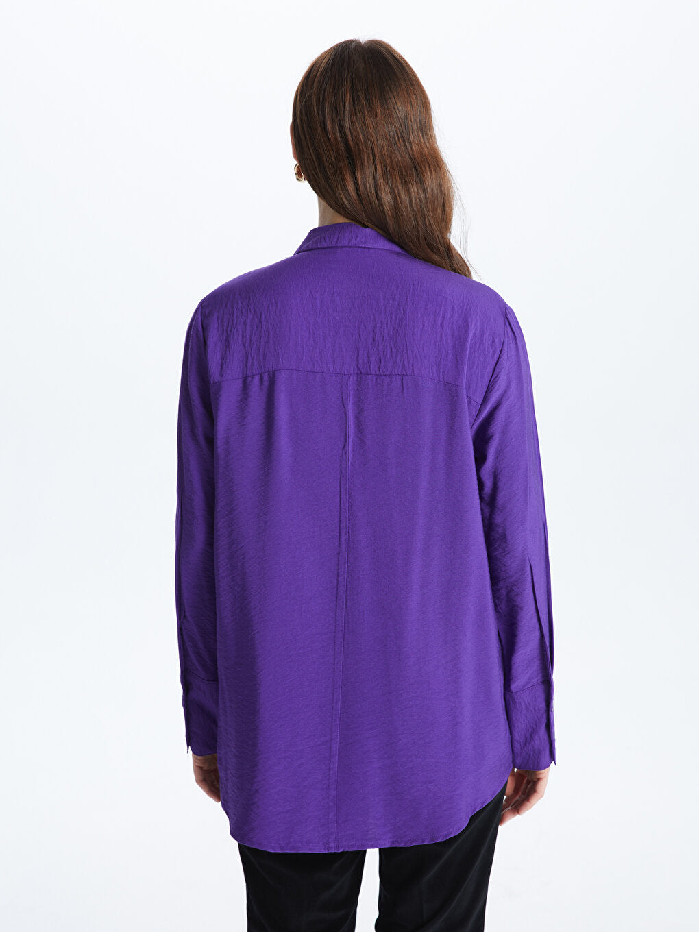 Plain Long Sleeve Women's Shirt