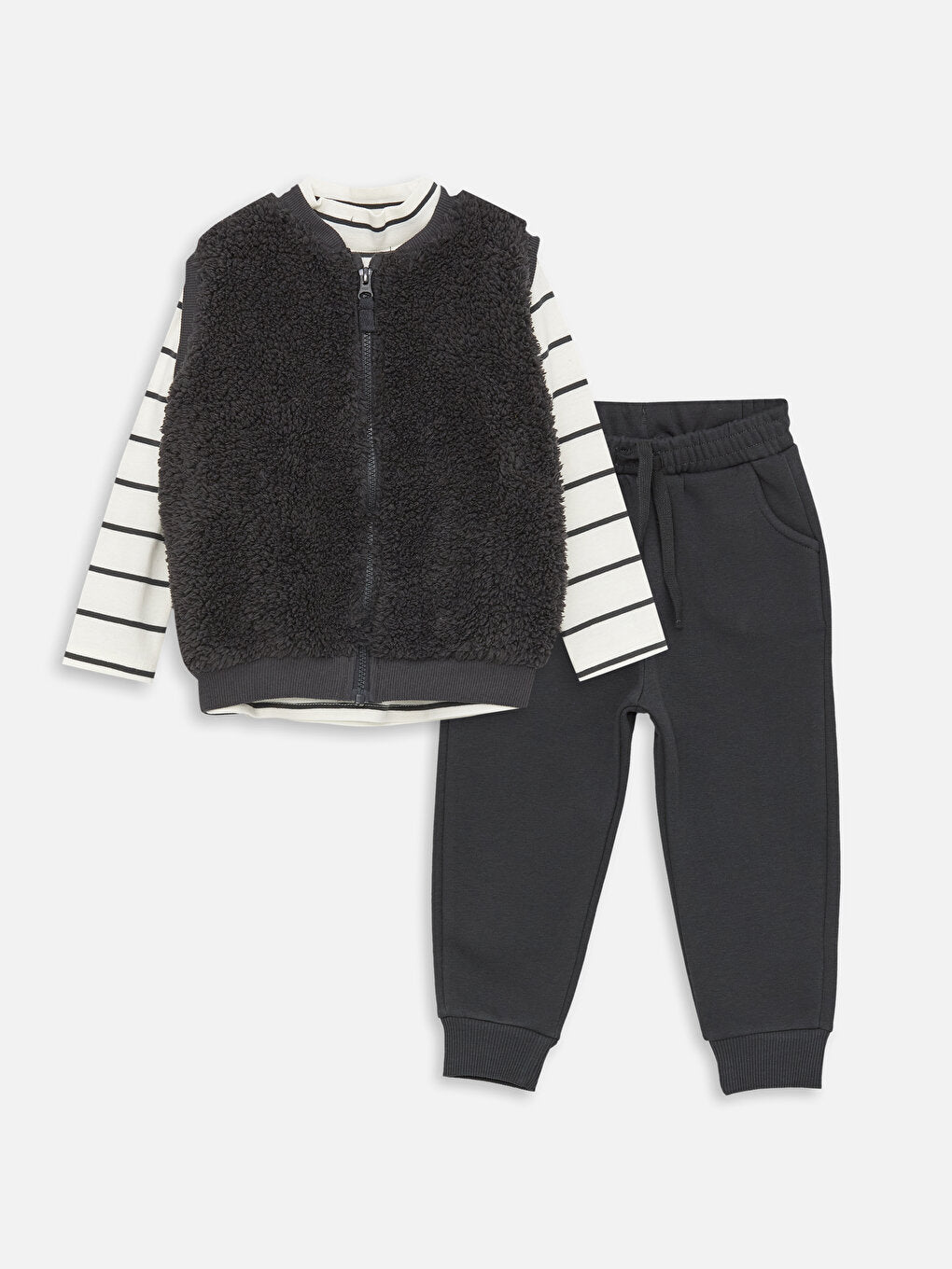 Crew Neck Baby Boy 3 Piece Set