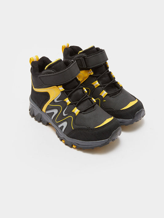 Boys' Trekking Boots with Laces and Velcro