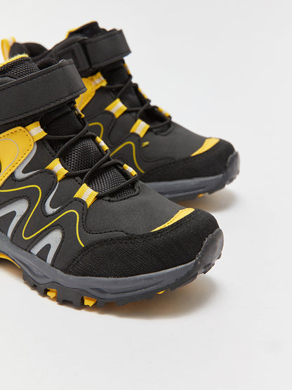 Boys' Trekking Boots with Laces and Velcro