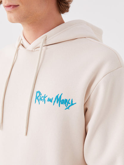 Long Sleeve Rick and Morty Printed Men's Hoodie