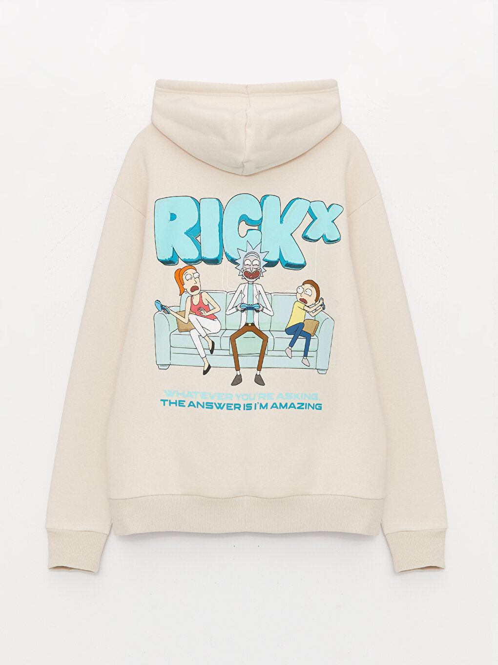 Long Sleeve Rick and Morty Printed Men's Hoodie