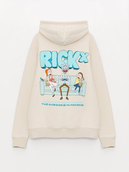 Long Sleeve Rick and Morty Printed Men's Hoodie