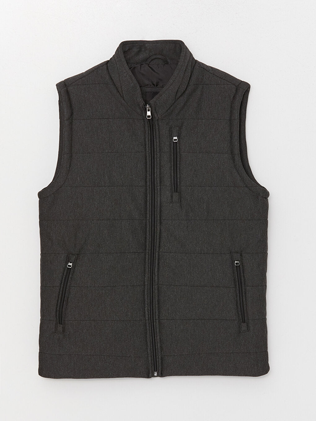 Standard Mold Stand Collar Men's Puffer Vest