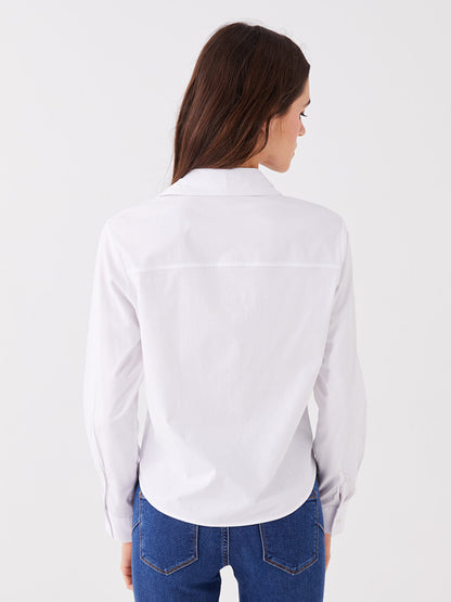 Plain Long Sleeve Women's Shirt