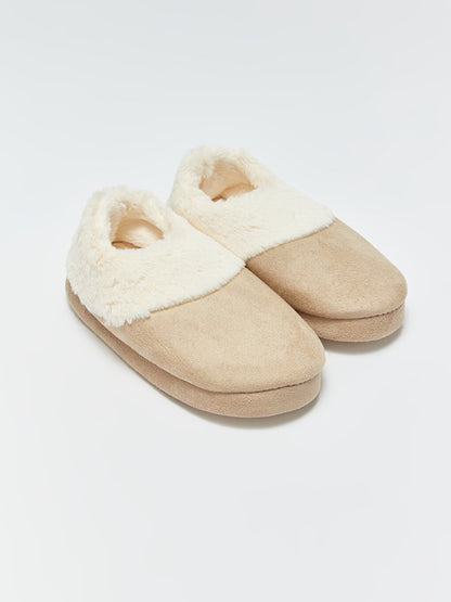 Front Closed Suede Women's Home Slippers