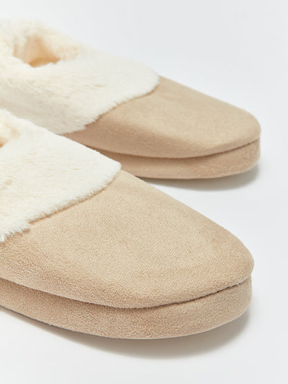 Front Closed Suede Women's Home Slippers