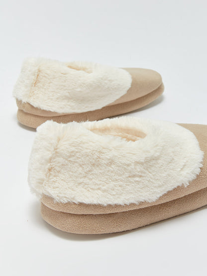 Front Closed Suede Women's Home Slippers