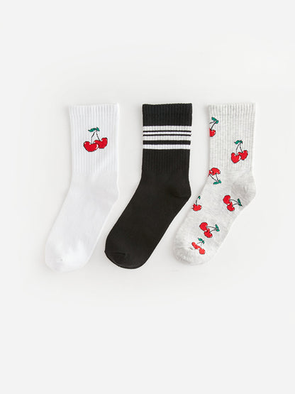 Patterned Women's Socks 3 Pack