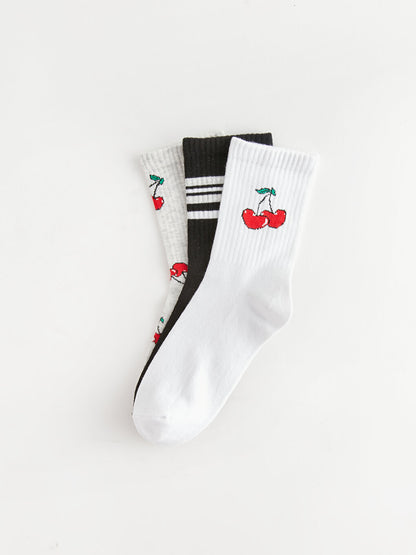 Patterned Women's Socks 3 Pack