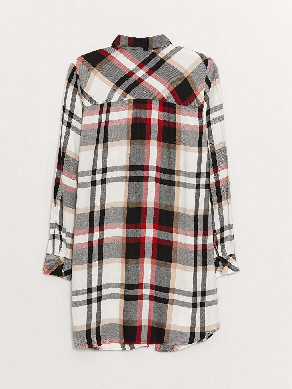 Plaid Long Sleeve Women's Shirt Tunic