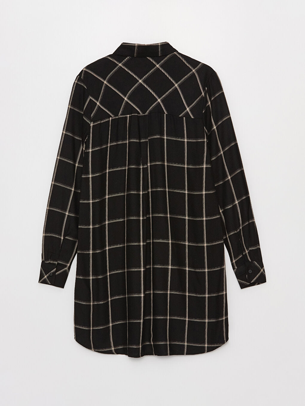 Plaid Long Sleeve Women's Shirt Tunic