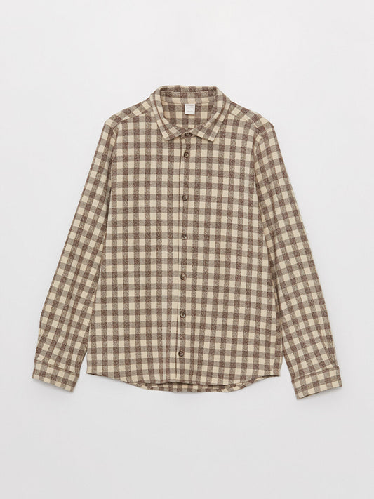 Plaid Long Sleeve Boys' Shirt