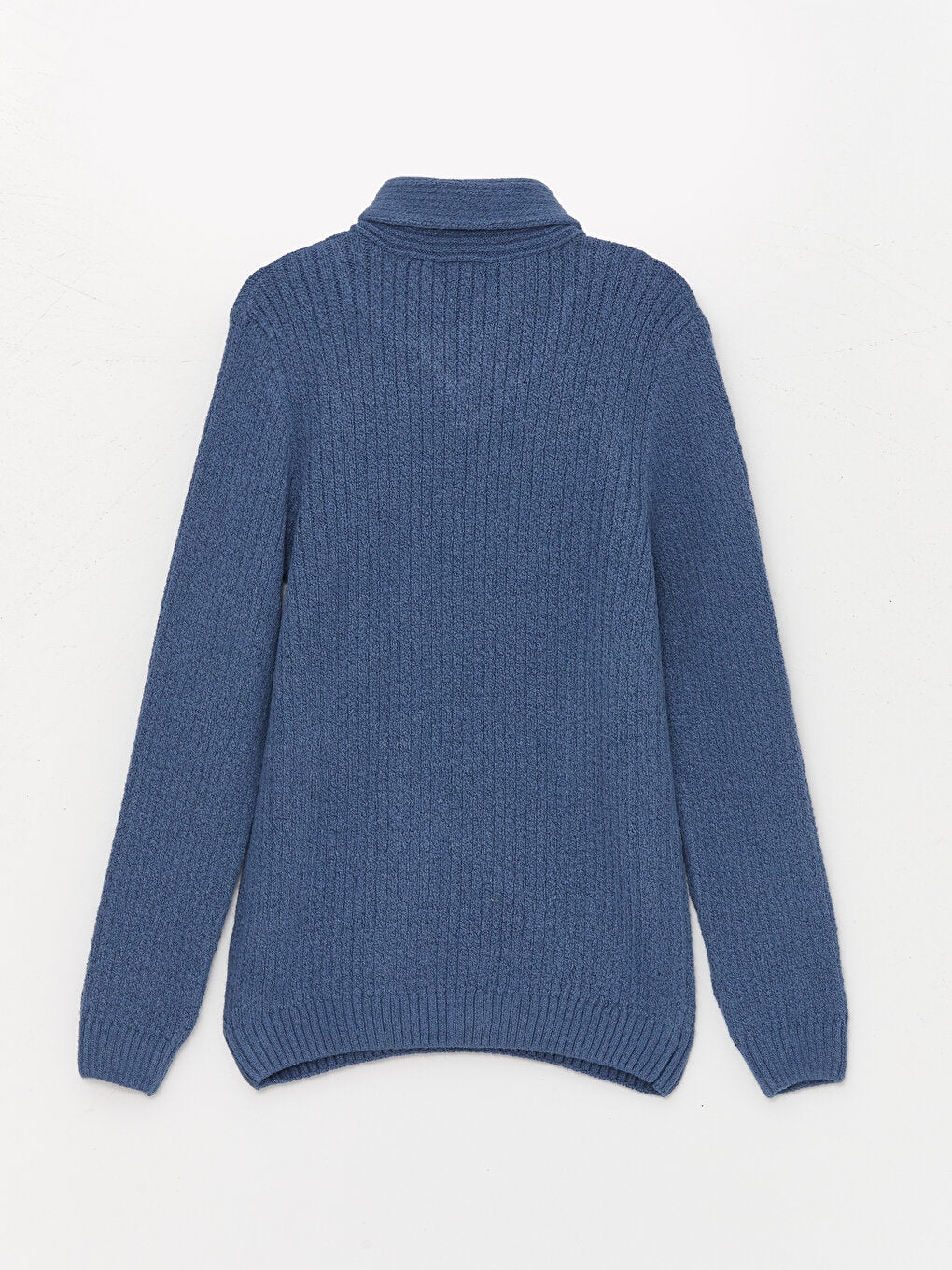 Shawl Collar Self-Patterned Boy's Knitwear Sweater