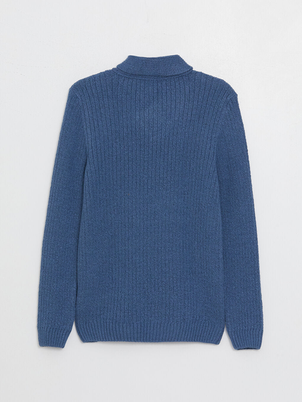 Shawl Collar Self-Patterned Boy's Knitwear Sweater