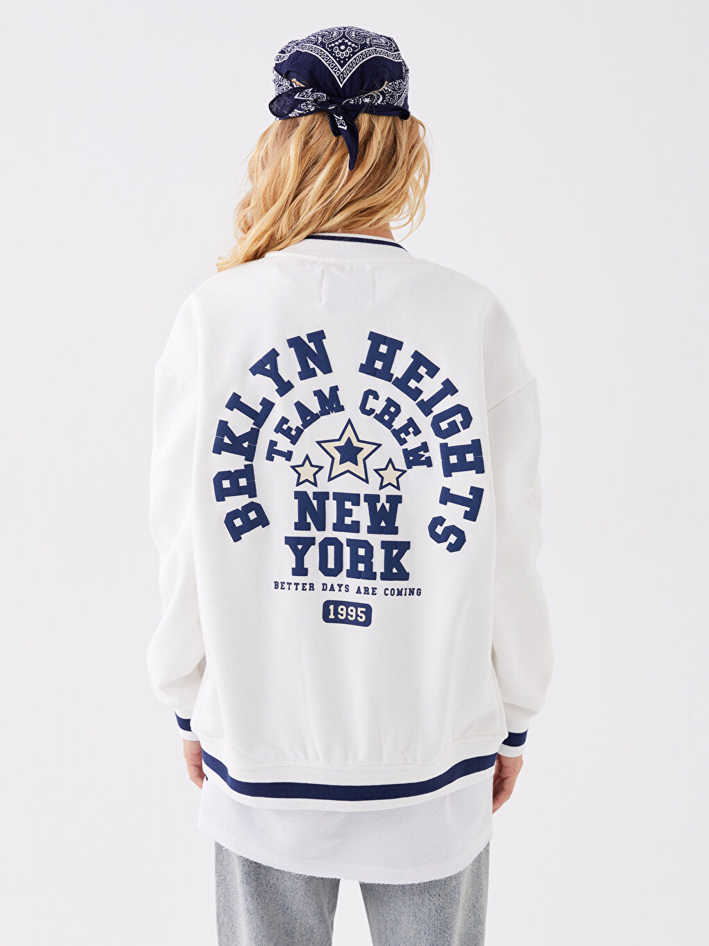 Printed Long Sleeve Women's College Jacket