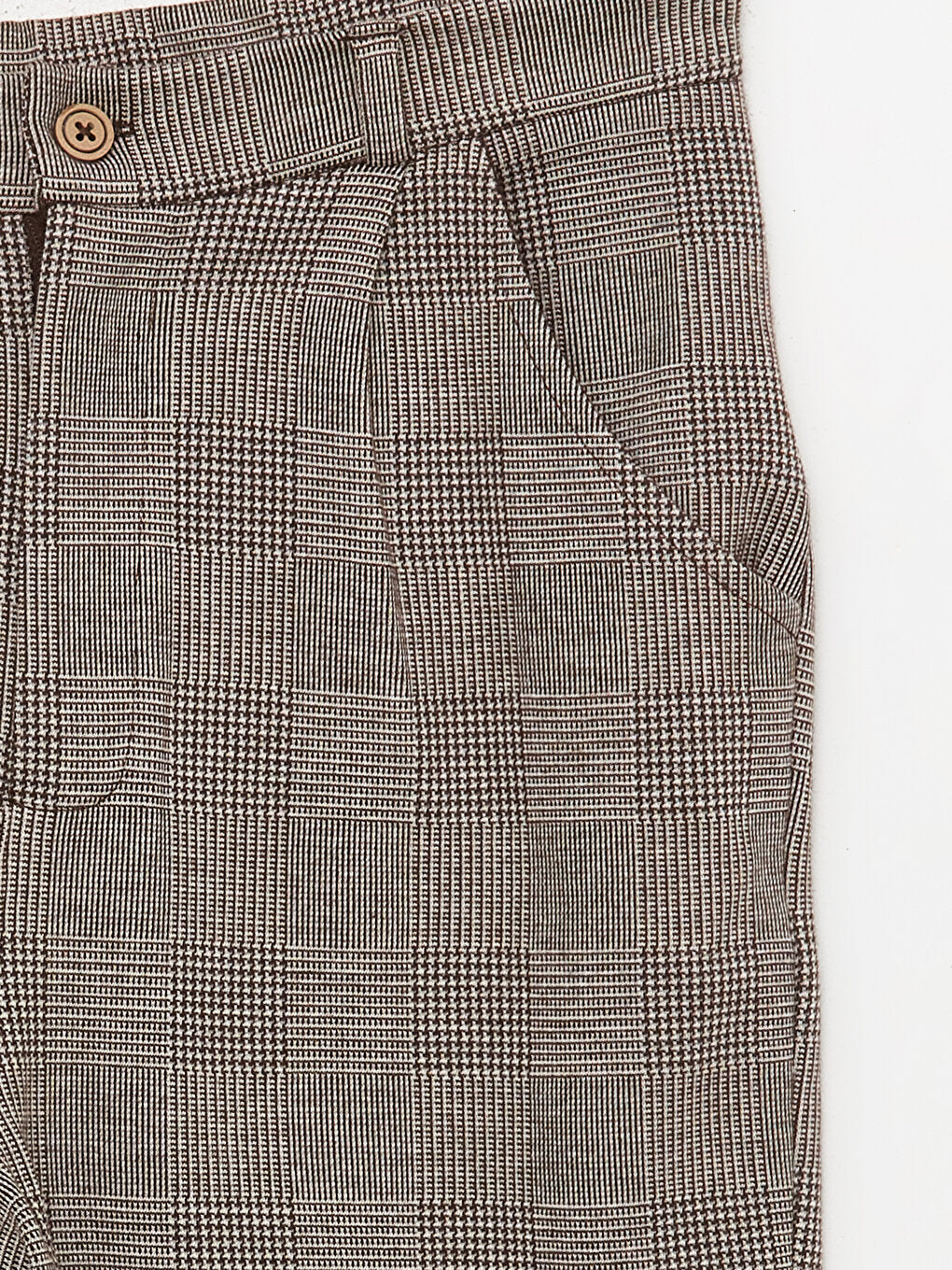 Comfortable Fit Plaid Boy's Trousers