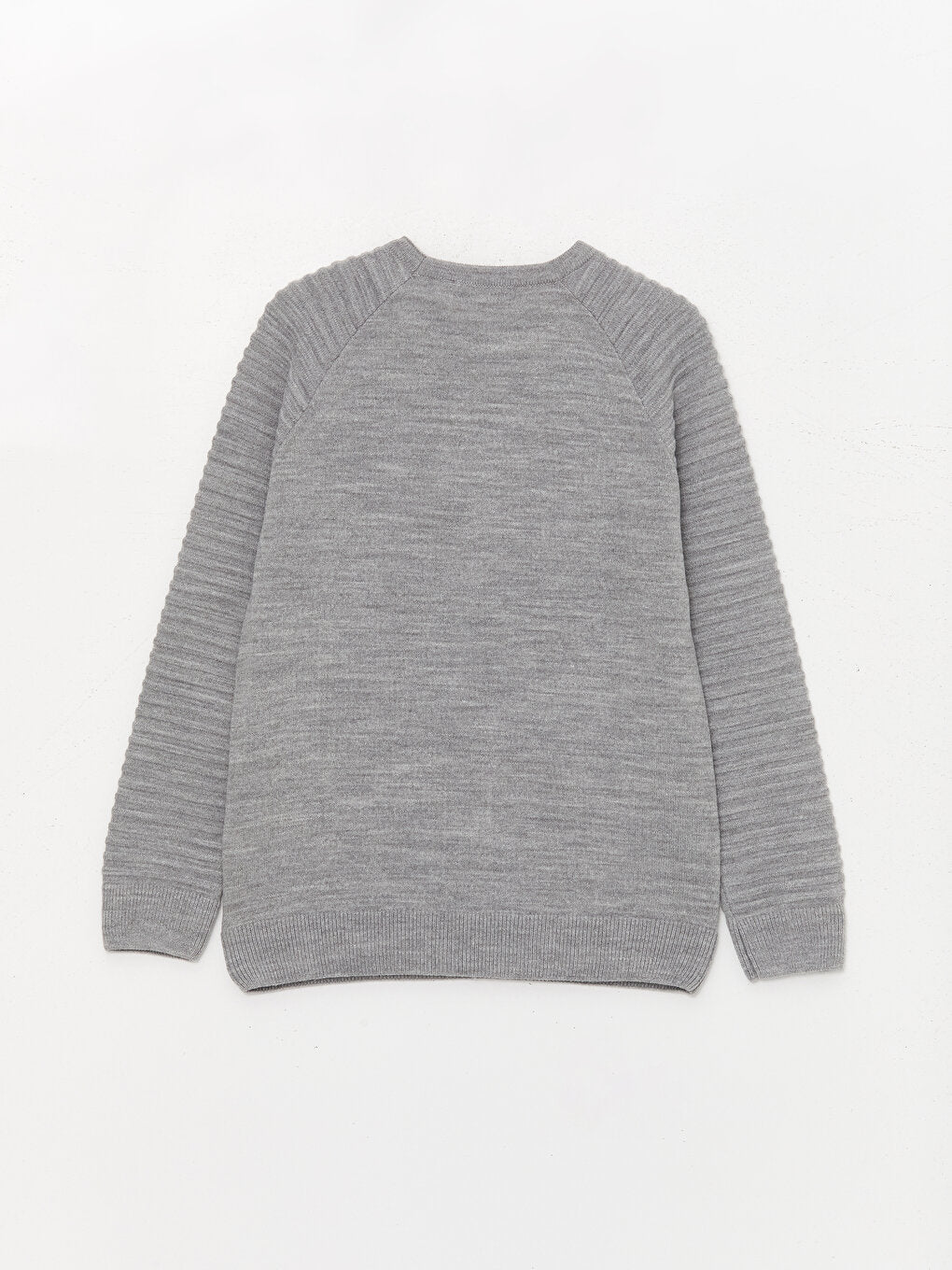 Crew Neck Long Sleeve Boy's Knitwear Sweater