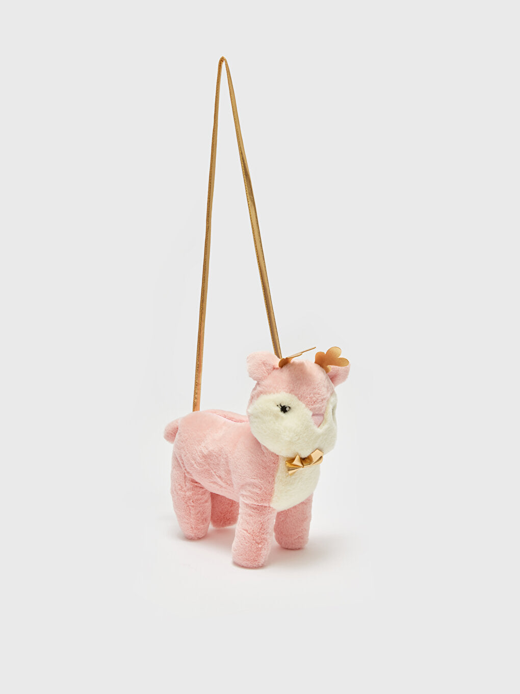 Plush Girl's Crossbody Bag with Animal Figures