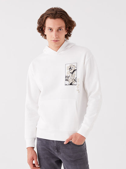 Long Sleeve Printed Men's Hoodie