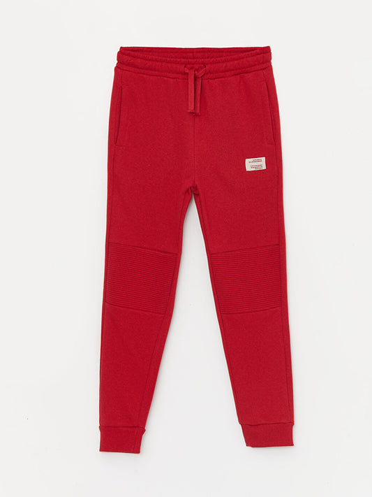 Basic Boy's Jogger Sweatpants with Elastic Waist