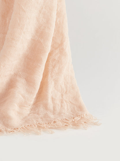 Women's Wrapped Shawl with Tassel Detail