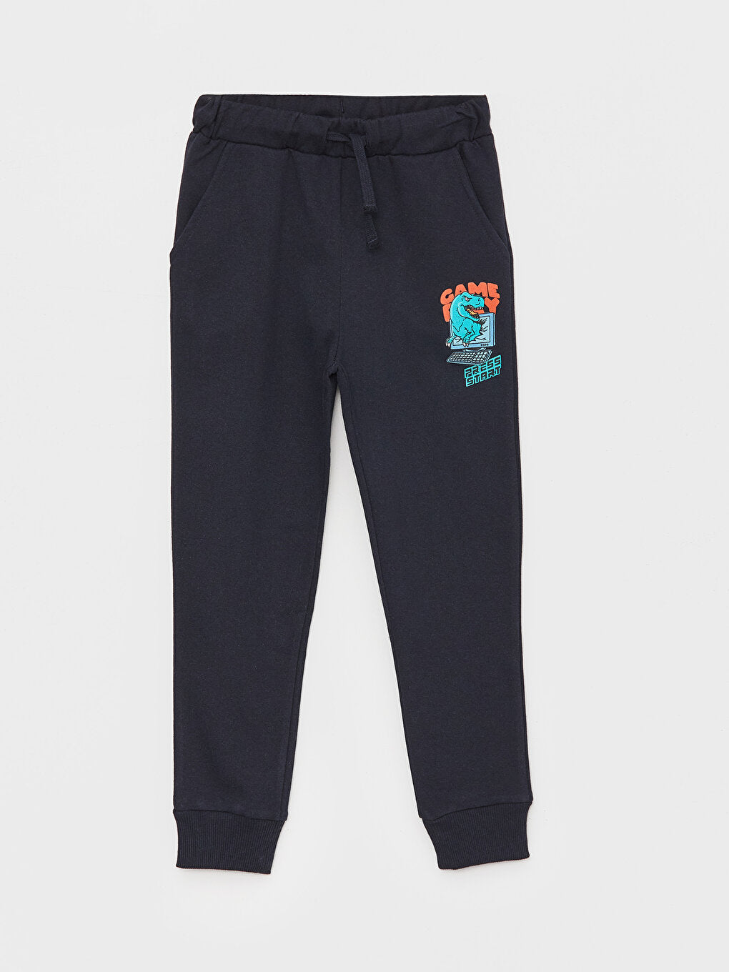 Printed Boys' Jogger Sweatpants with Elastic Waist