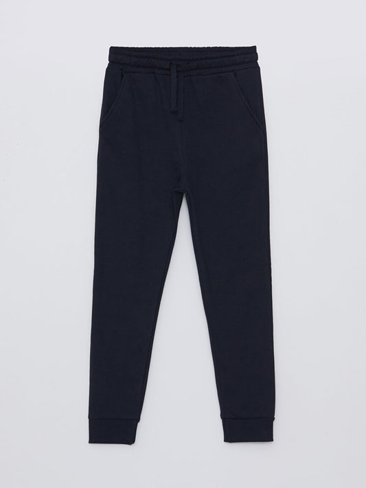 Basic Boy's Jogger Sweatpants with Elastic Waist