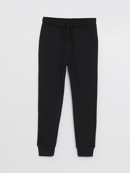 Basic Boy's Jogger Sweatpants with Elastic Waist