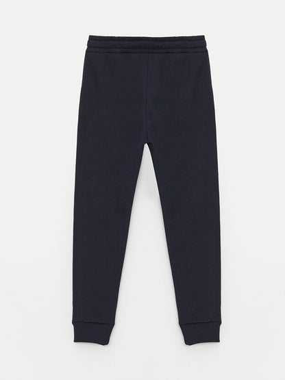 Printed Boys' Jogger Sweatpants with Elastic Waist