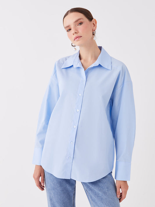 Plain Long Sleeve Women's Shirt