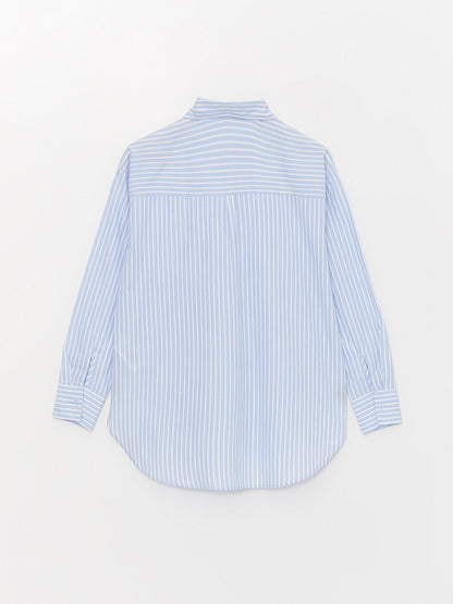 Striped Long Sleeve Oversize Women's Shirt