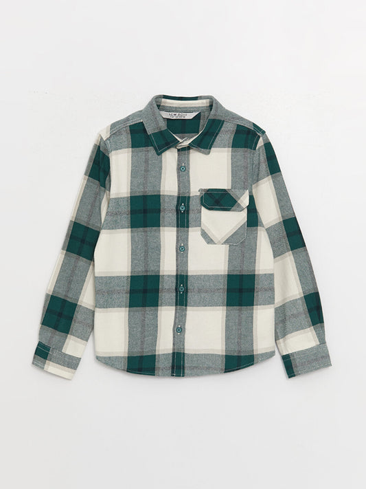 Plaid Long Sleeve Boys' Shirt