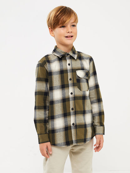 Plaid Long Sleeve Boys' Shirt