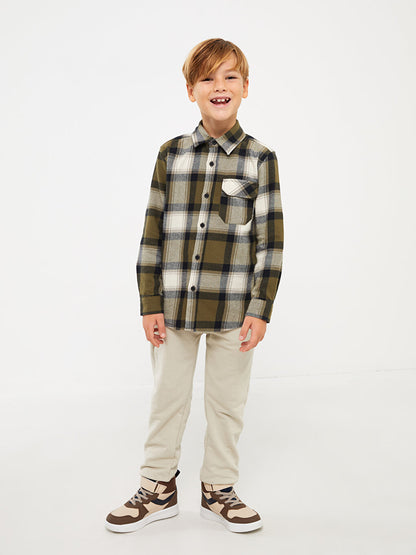 Plaid Long Sleeve Boys' Shirt